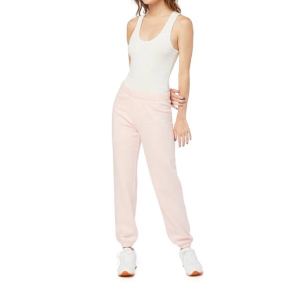 Lazypants Pants - Lazy Pants Niki Fleece Relaxed Joggers with Stain (See Photos) - Medium in Pink